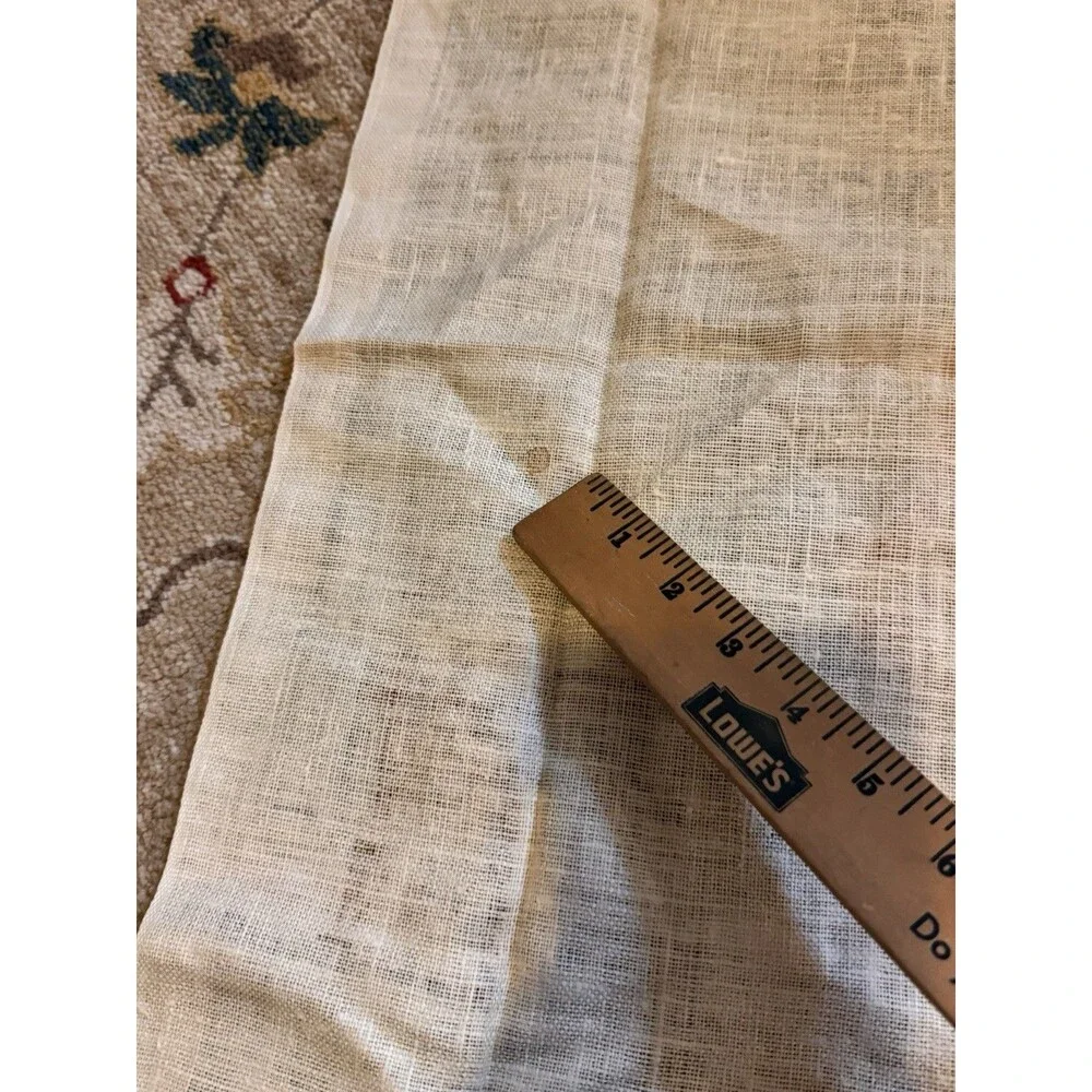 Vintage Linen Tea Towel Kay Dee 100% Linen New England Map States Rhode Island